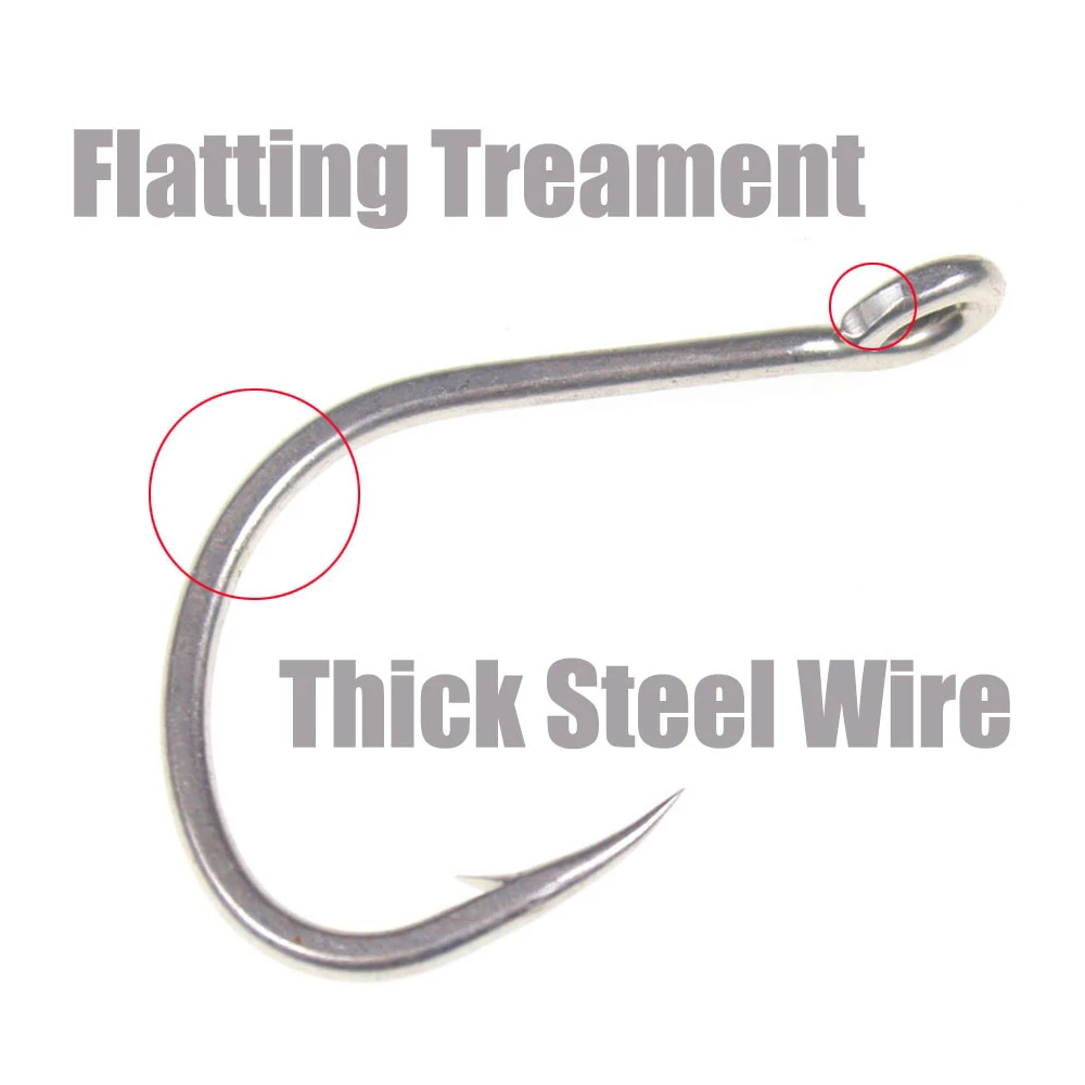 10pcs Matte Tin Anti-rust Salt - огляд і ціна Fishing Hook Barbless