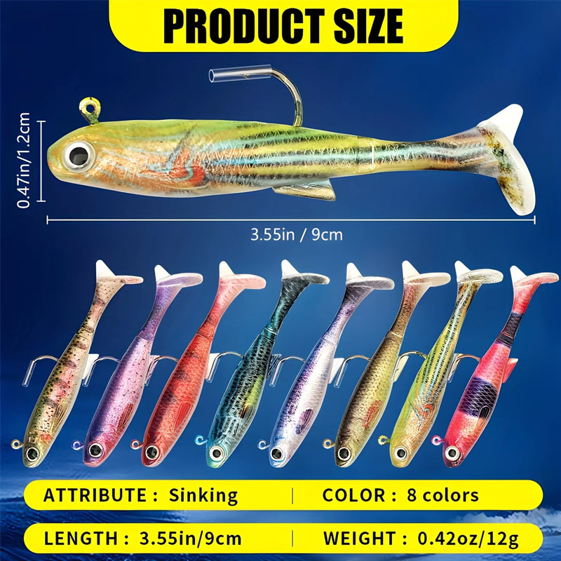 Pre-Rigged Sea Bass Lure | 3-P - огляд і ціна Fishing Hook Weedless
