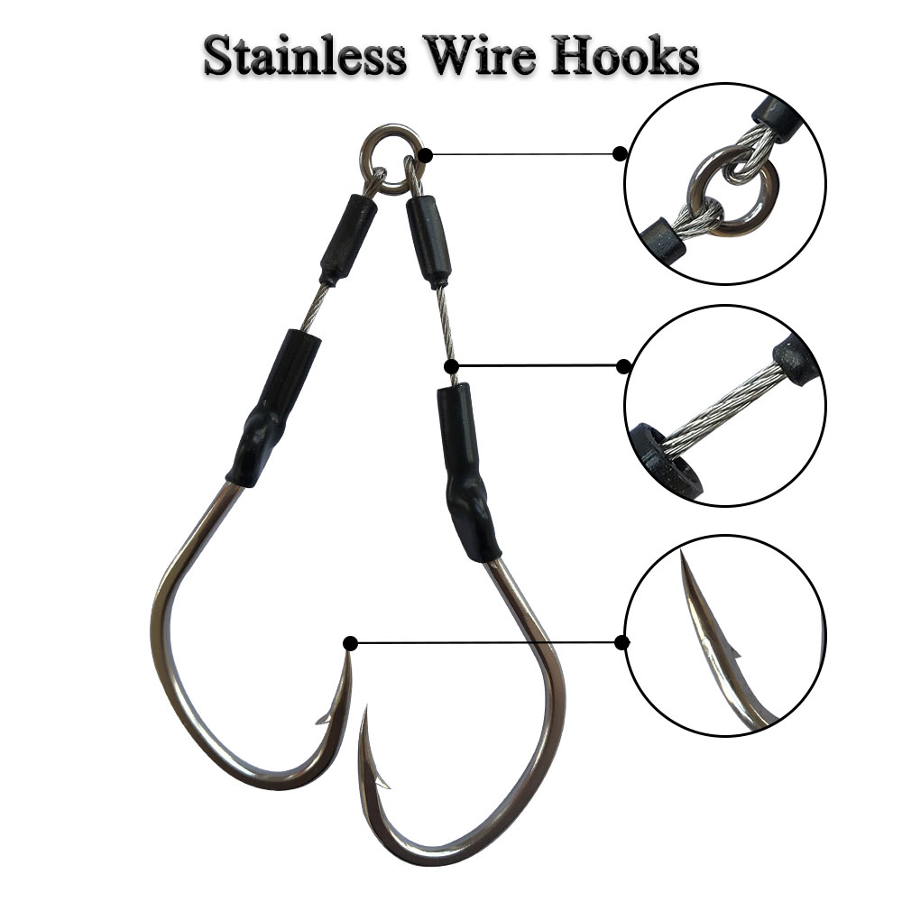 2pairs/bag Slow Fast Jigging H - огляд і ціна Fishing Hook Assortment