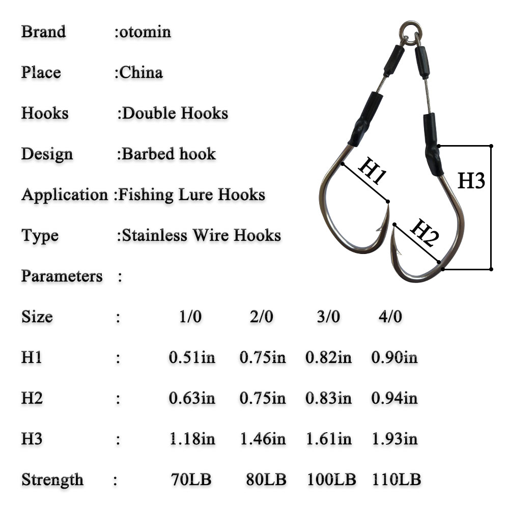 2pairs/bag Slow Fast Jigging H - огляд і ціна Fishing Hook Assortment