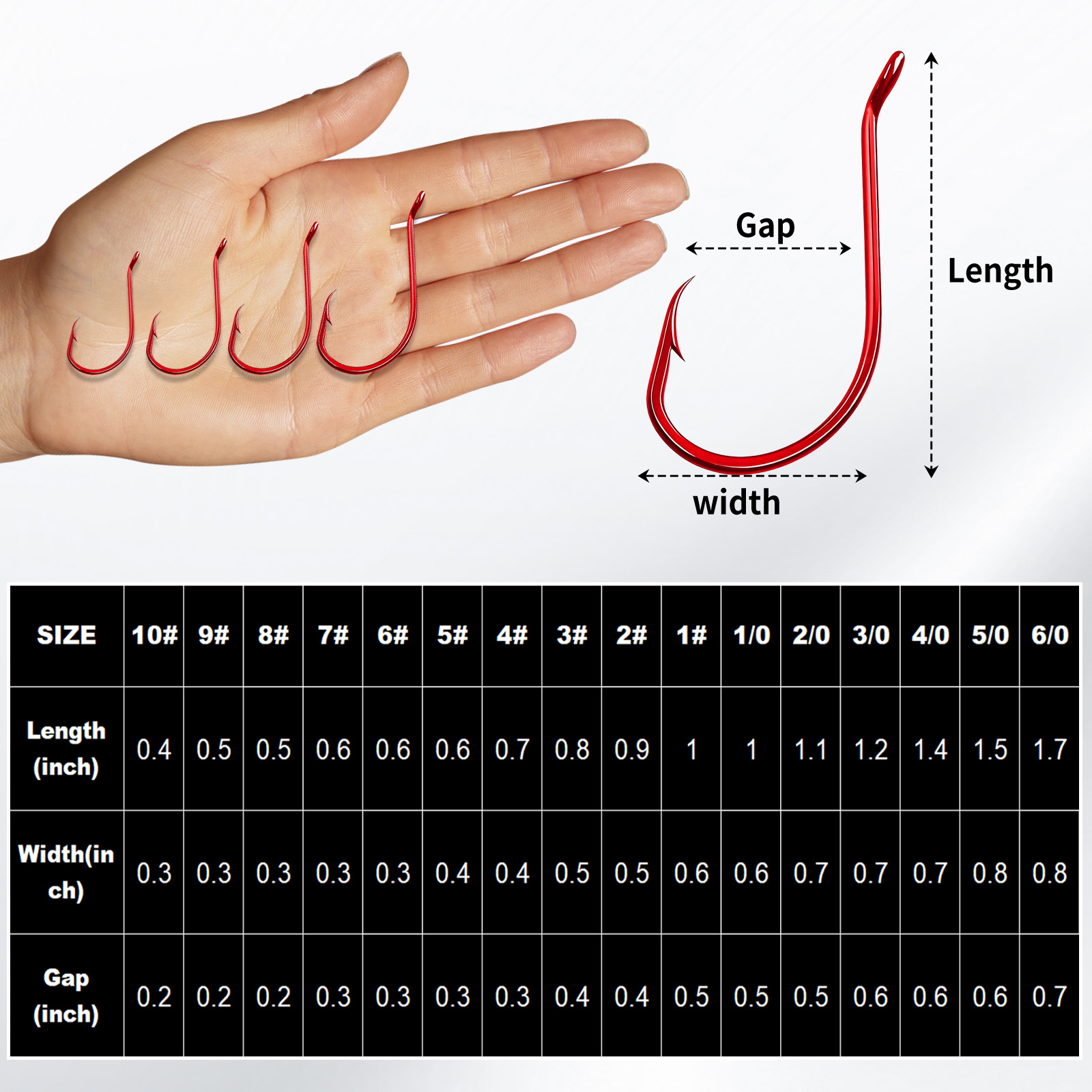 9KM 100Pcs Octopus Hook Red Ex - огляд і ціна Fishing Hook Circle