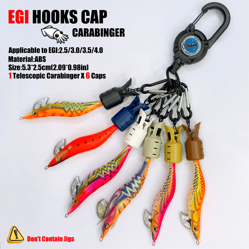 Squid Jig Hook Caps and Carabi - огляд і ціна Fishing Hook Jig