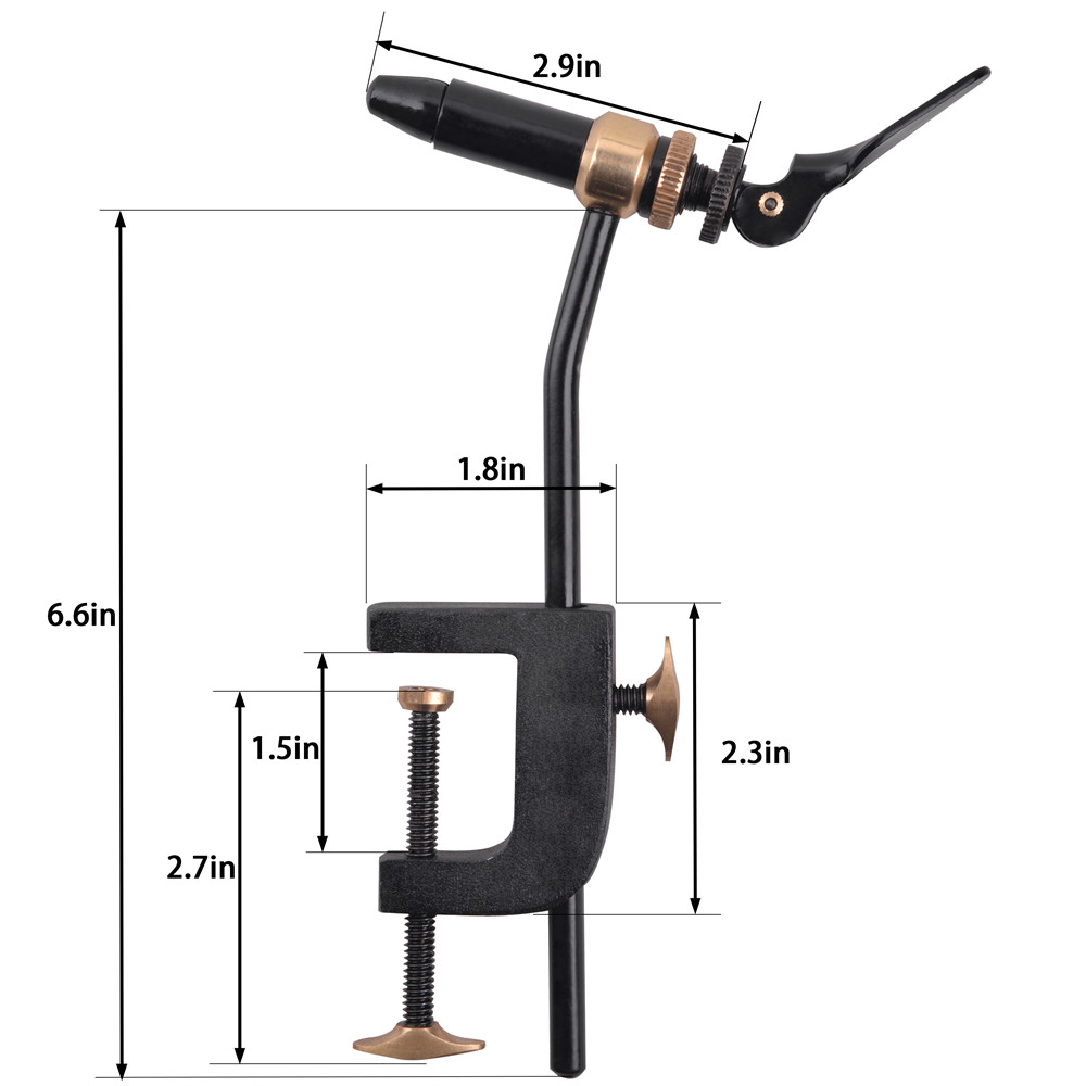 Rotary Fly Tying Vise Tool Saf - огляд і ціна Fishing Hook Jig