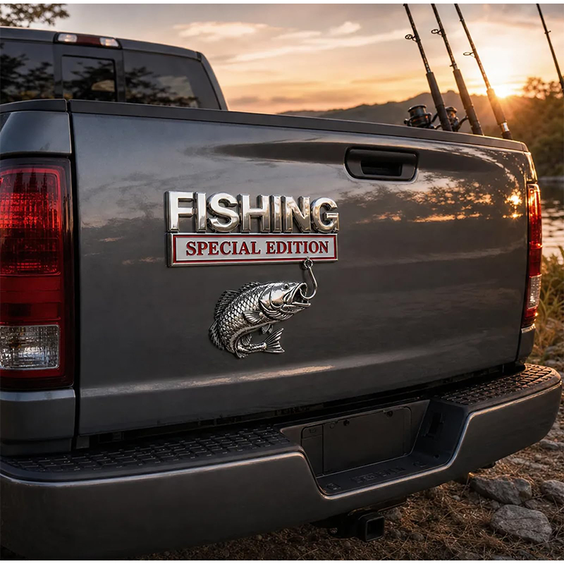 Chrome Fishing Car Badge Metal - огляд і ціна Fishing Hook