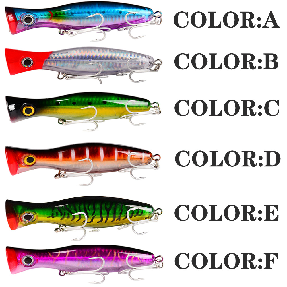 PROBEROS 1pc 13cm 43g Popper F - огляд і ціна Fishing Hook Treble