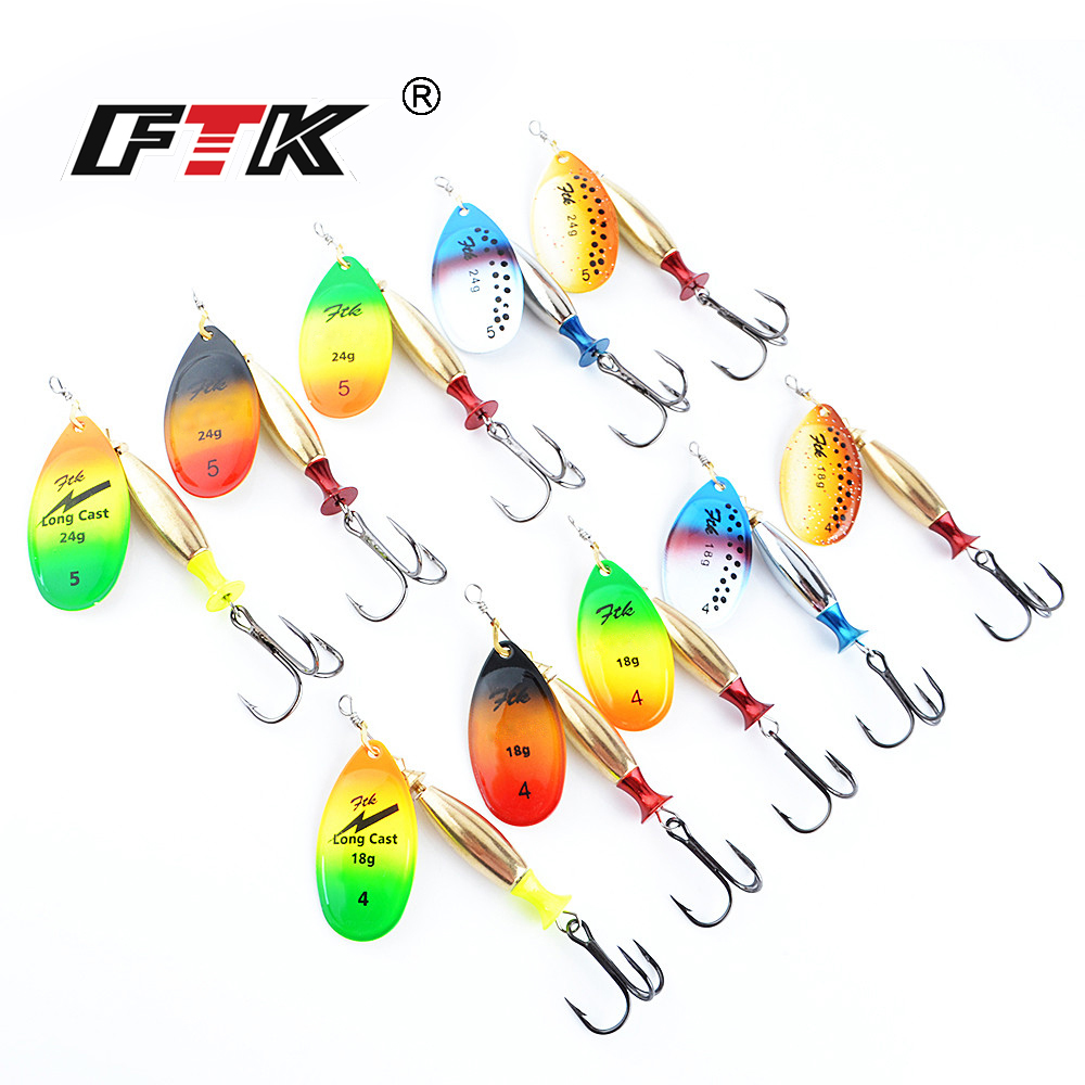 FTK 18g 24g Spinner Bait Hard  - огляд і ціна Fishing Hook Treble