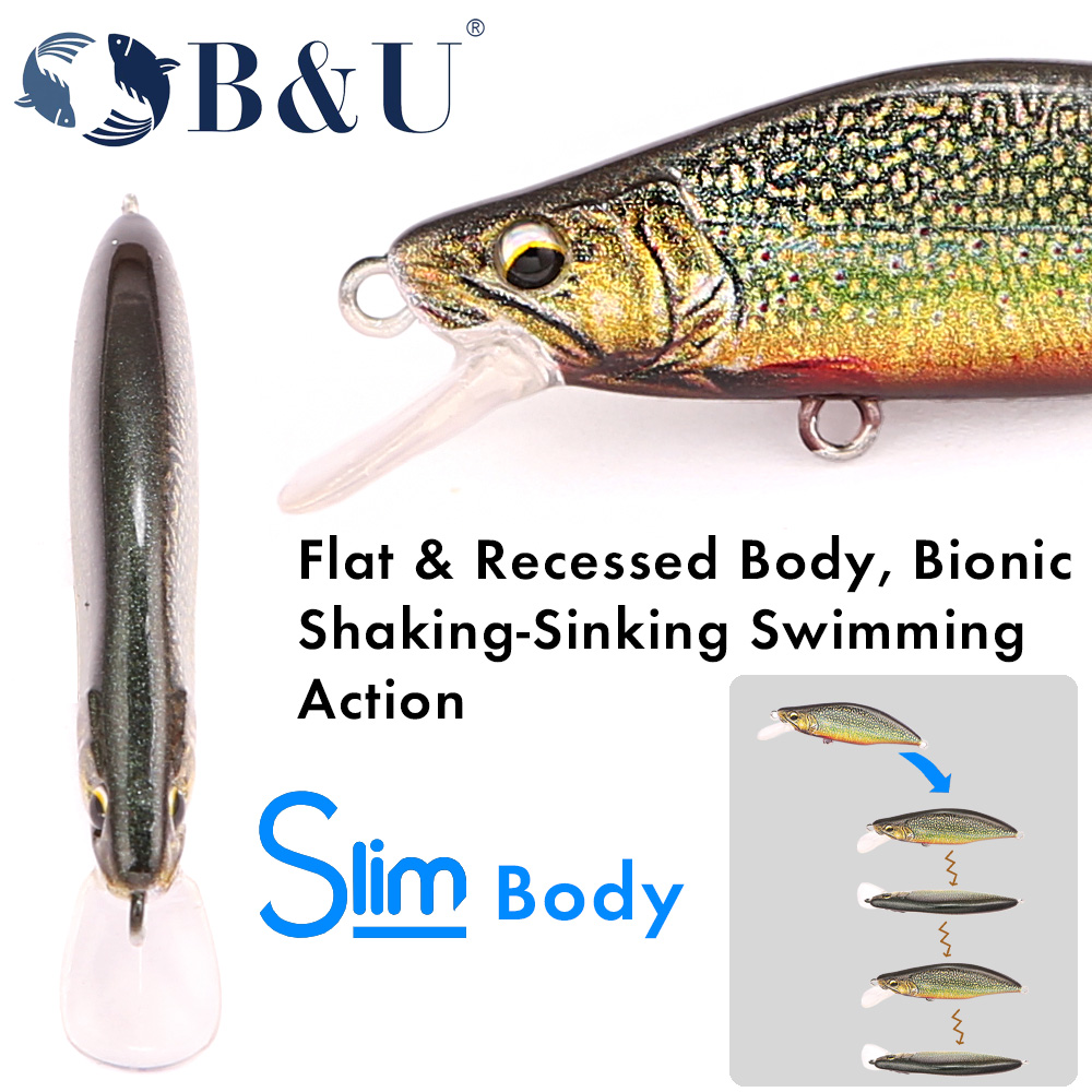 B&U Trout Pattern Hard Bait Si - огляд і ціна Fishing Hook Assortment