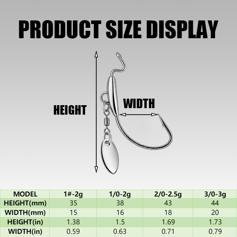 [TUODIAO]Crank Hook Jig Heads  - огляд і ціна Fishing Hook Weedless