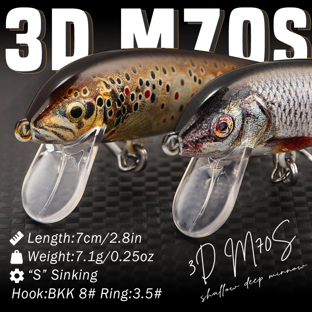B&U Sinking Minnow Fishing Lur - огляд і ціна Fishing Hook Treble