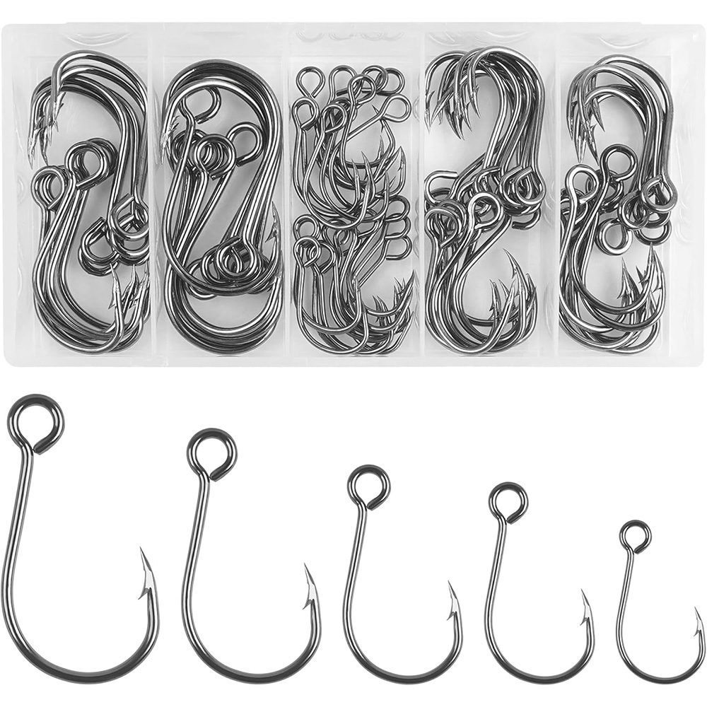 70Pcs Fishing Inline Single Ho - огляд і ціна Fishing Hook Circle