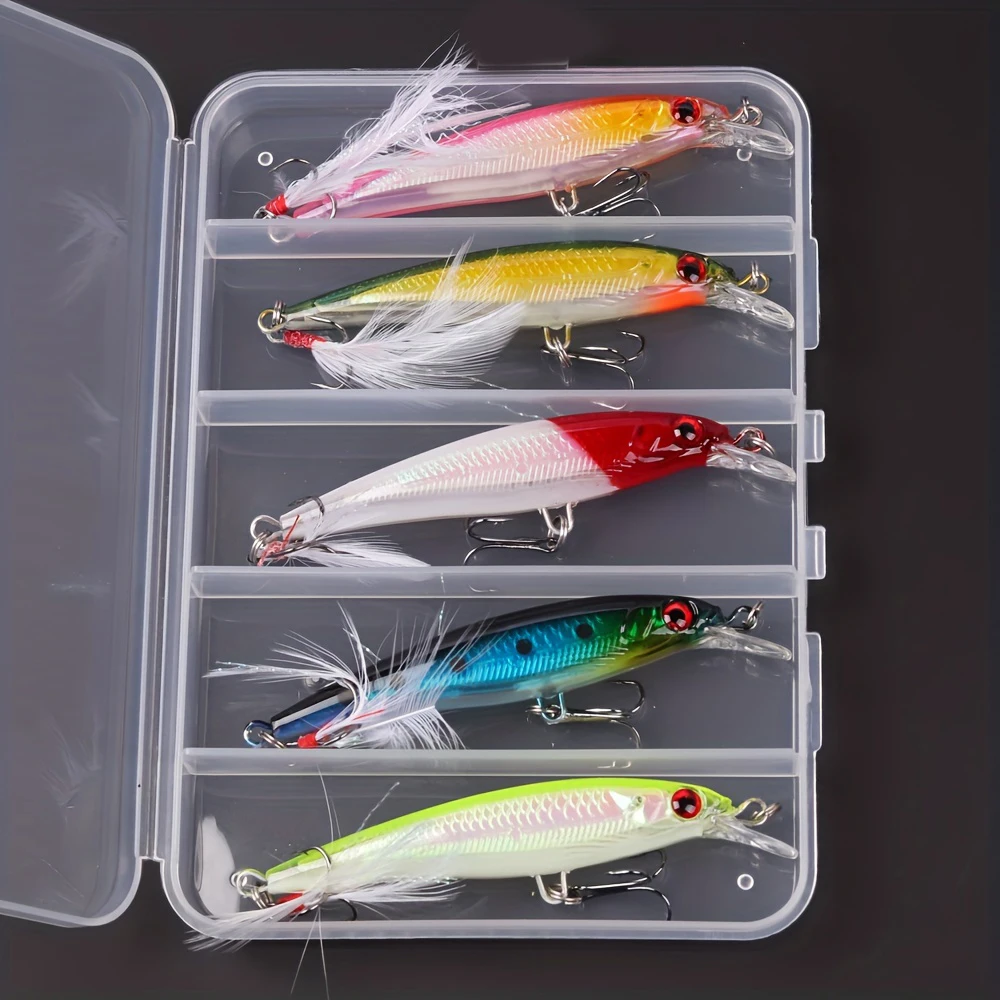 5pcs/box Laser 3D Eyes Bionic  - огляд і ціна Fishing Hook Box