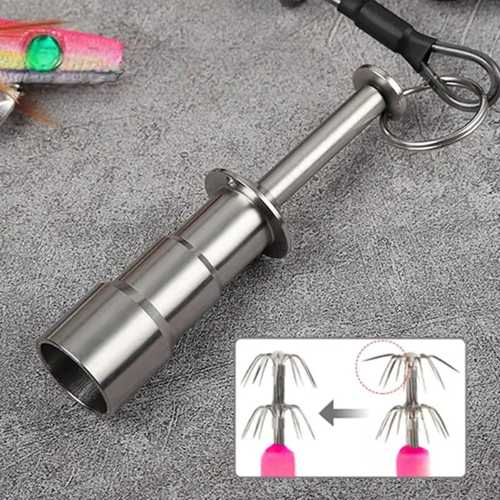 1 Pack Stainless Steel Squid J - огляд і ціна Fishing Hook Jig