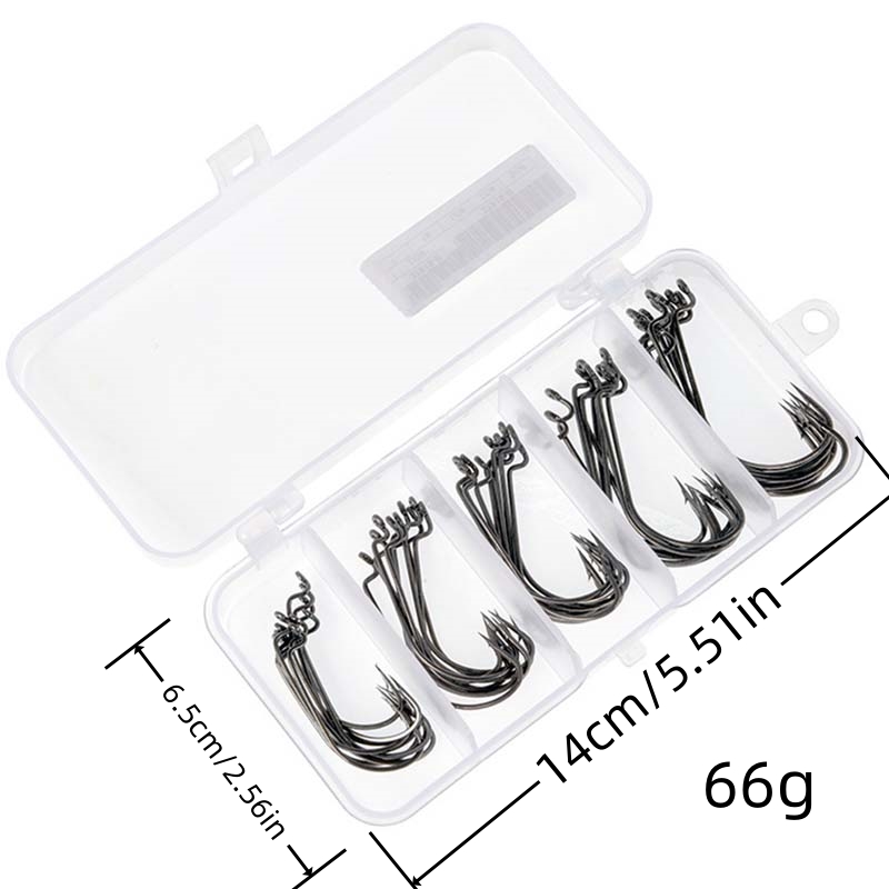 50Pcs/Box High Carbon Steel Fi - огляд і ціна Fishing Hook Box
