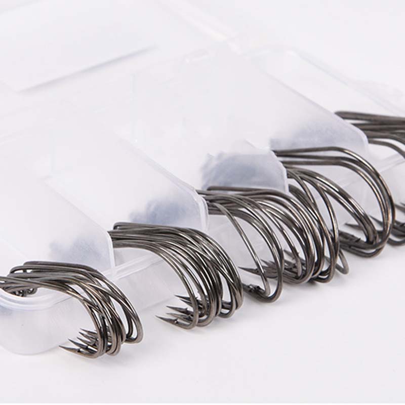 50Pcs/Box High Carbon Steel Fi - огляд і ціна Fishing Hook Box