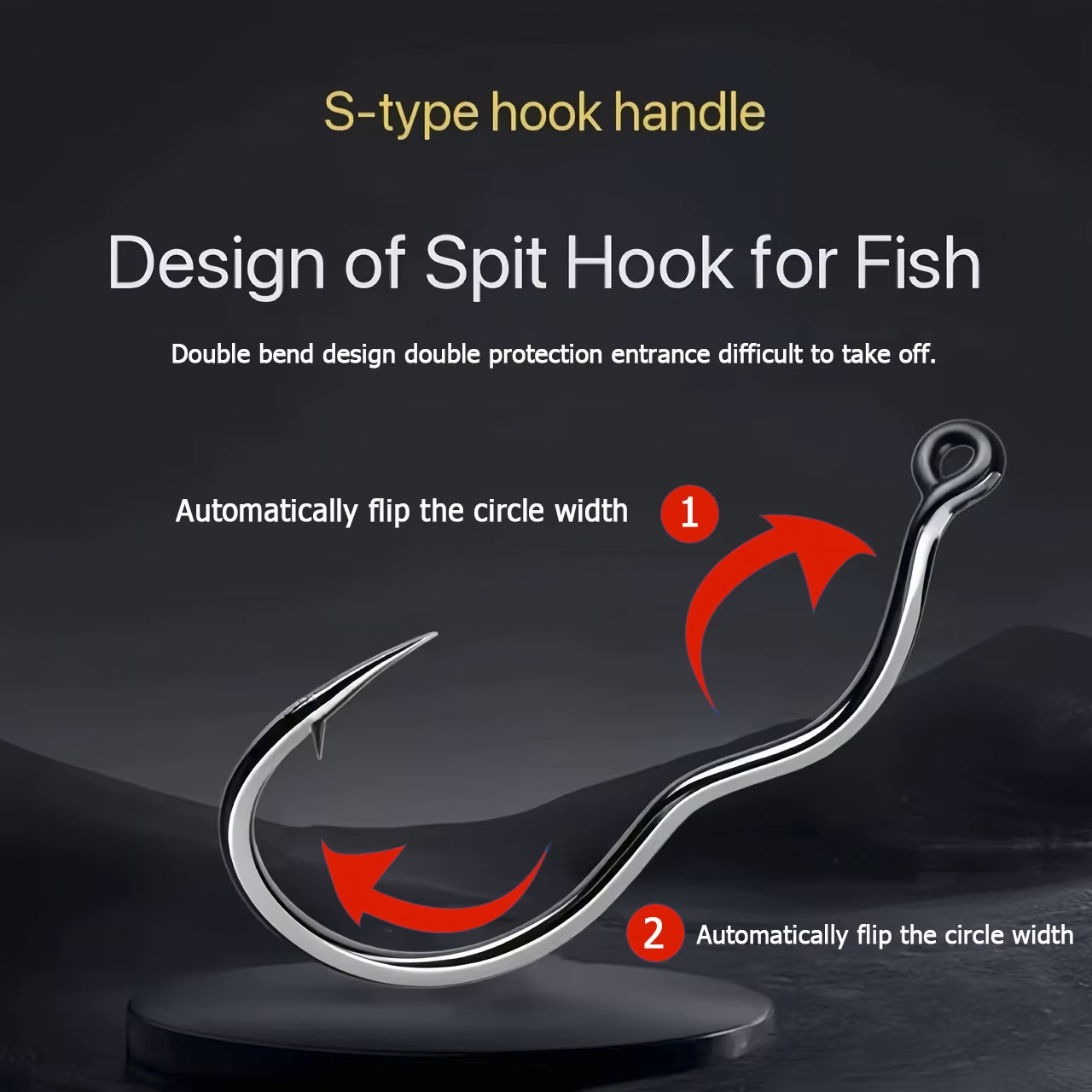 50 Pcs Durable Automatic Flip  - огляд і ціна Fishing Hook Assortment
