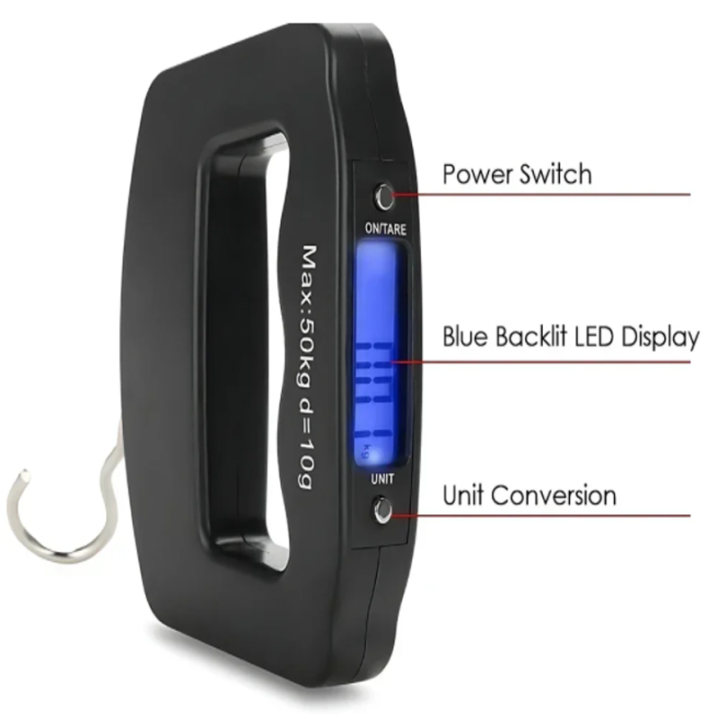 50kg/10g Travel Luggage Scale  - огляд і ціна Fishing Hook
