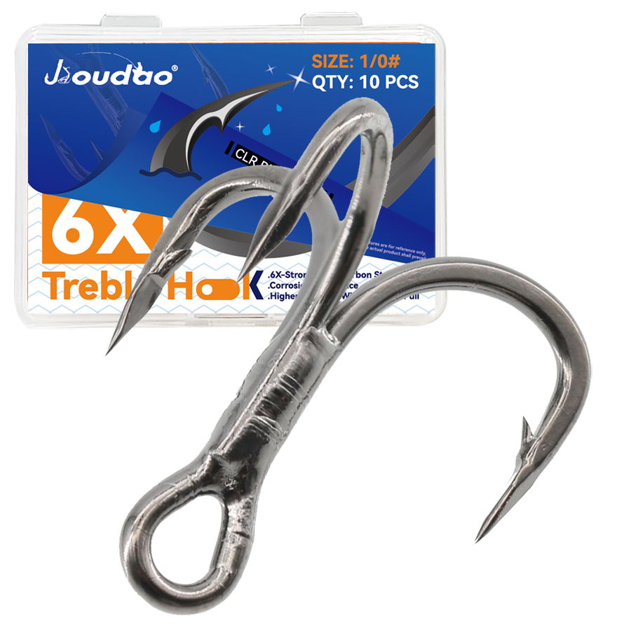 6X Fishing Treble Hook 10Pcs T - огляд і ціна Fishing Hook Barbless