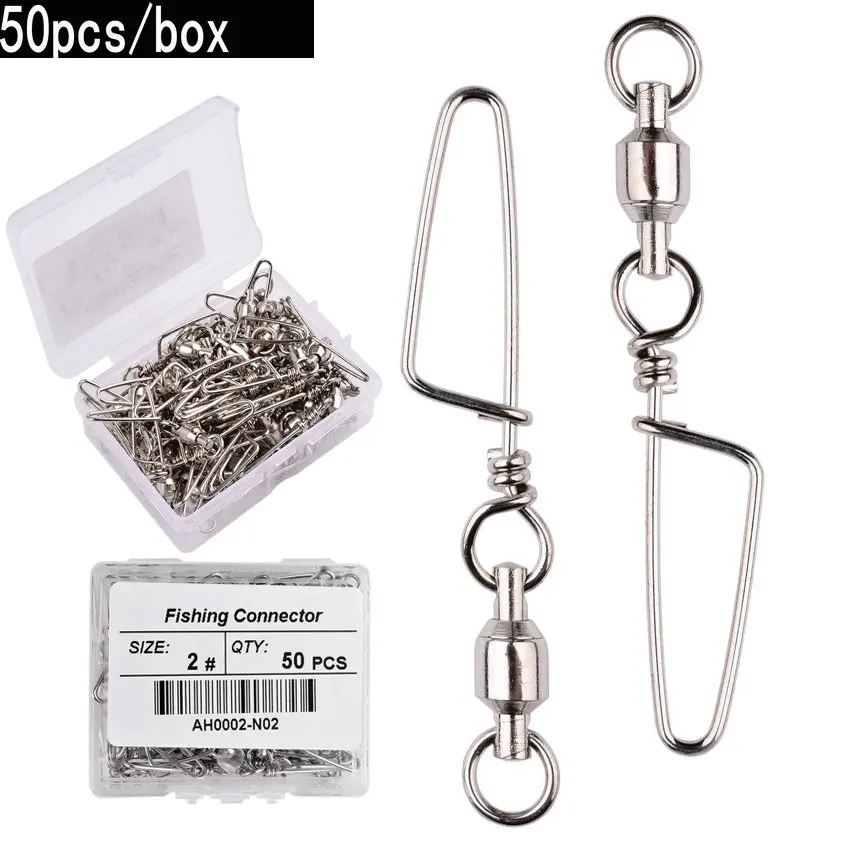 50pcs Fishing Ball Bearing Swi - огляд і ціна Fishing Hook Box