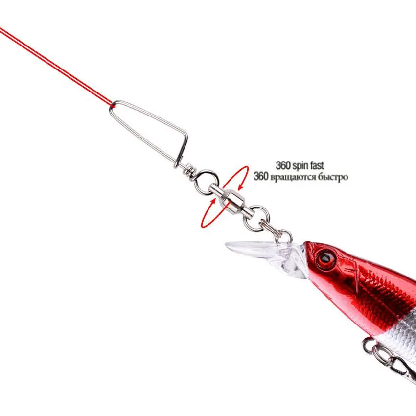 50pcs Fishing Ball Bearing Swi - огляд і ціна Fishing Hook Box