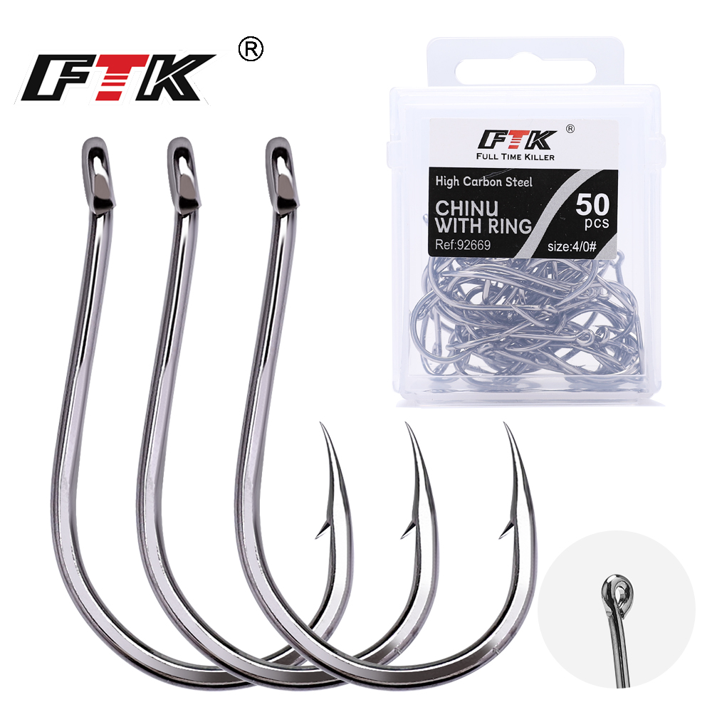 FTK 50-100Pcs/Box Fishing Hook - огляд і ціна Fishing Hook Circle