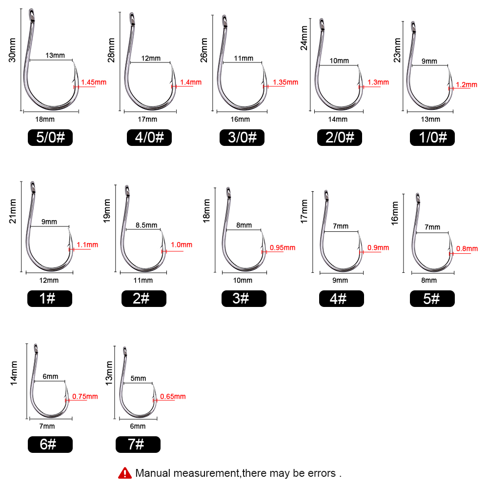 FTK 50-100Pcs/Box Fishing Hook - огляд і ціна Fishing Hook Circle