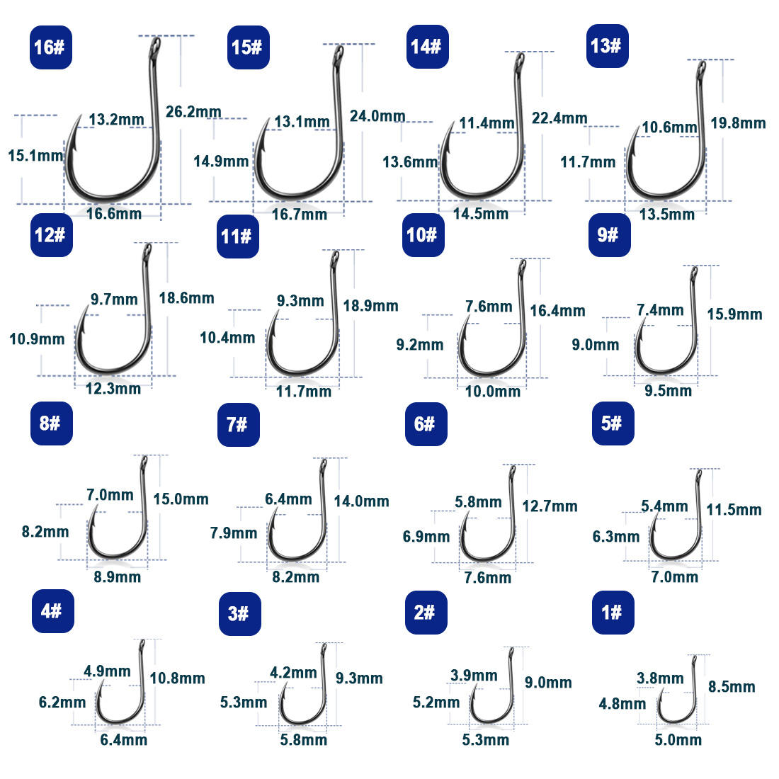 9KM Iseama Fishing Hooks 50~20 - огляд і ціна Fishing Hook Assortment