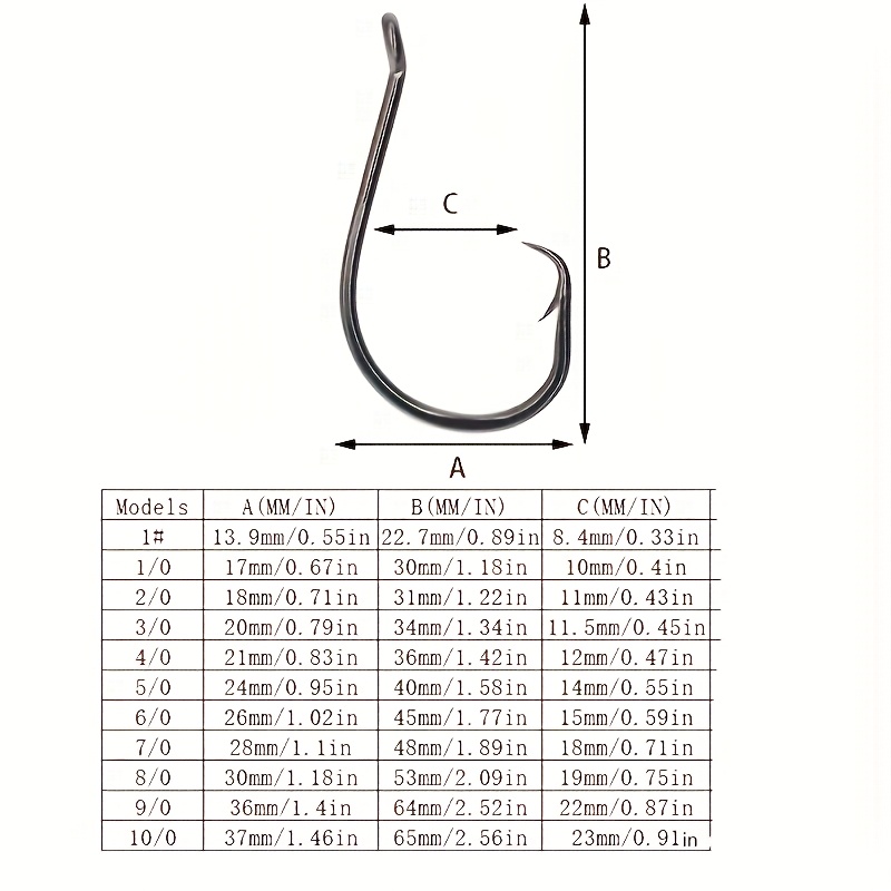 50pcs Circle Hooks Fishing Equ - огляд і ціна Fishing Hook Circle